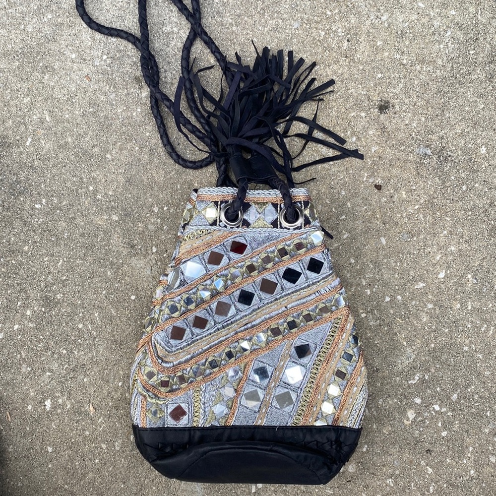 Stylish Black and Silver Women's Bag